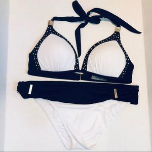 Victoria’s Secret Bikini Black, White and Gold